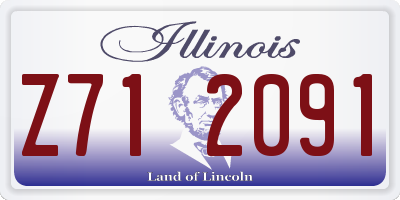 IL license plate Z712091