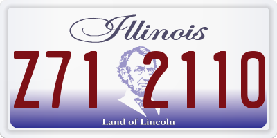 IL license plate Z712110