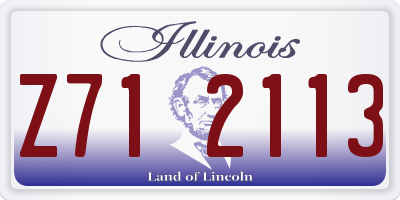 IL license plate Z712113