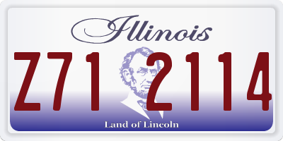IL license plate Z712114