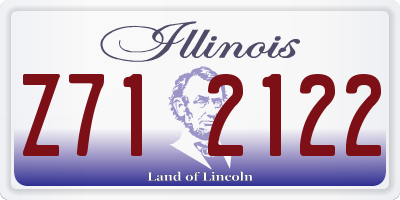 IL license plate Z712122