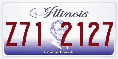 IL license plate Z712127