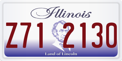 IL license plate Z712130