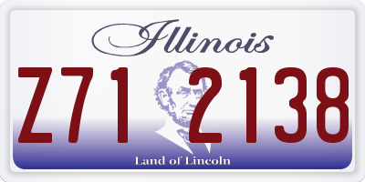 IL license plate Z712138