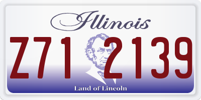 IL license plate Z712139