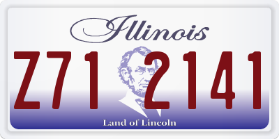 IL license plate Z712141