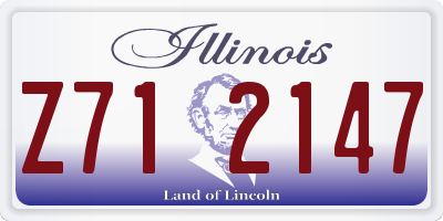 IL license plate Z712147