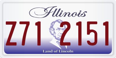 IL license plate Z712151