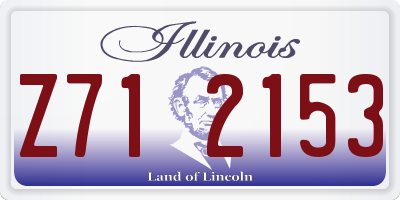 IL license plate Z712153