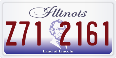 IL license plate Z712161