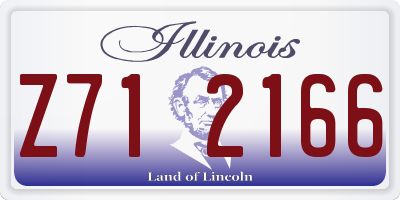 IL license plate Z712166