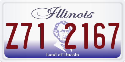 IL license plate Z712167