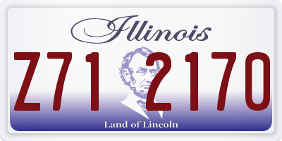 IL license plate Z712170