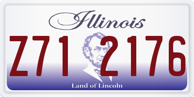 IL license plate Z712176