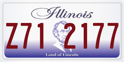 IL license plate Z712177
