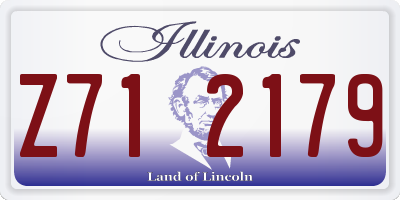 IL license plate Z712179