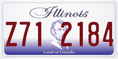 IL license plate Z712184
