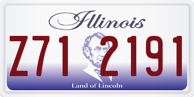 IL license plate Z712191