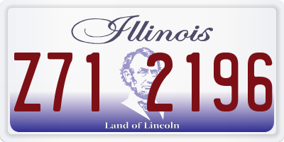 IL license plate Z712196