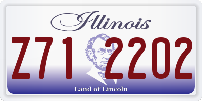 IL license plate Z712202