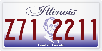 IL license plate Z712211