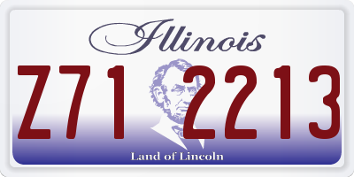 IL license plate Z712213