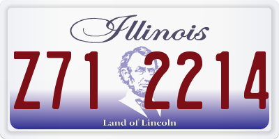 IL license plate Z712214