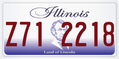 IL license plate Z712218