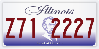 IL license plate Z712227