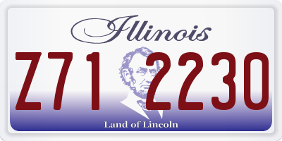 IL license plate Z712230
