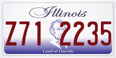 IL license plate Z712235