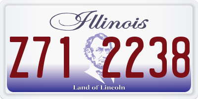 IL license plate Z712238