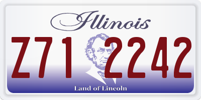 IL license plate Z712242