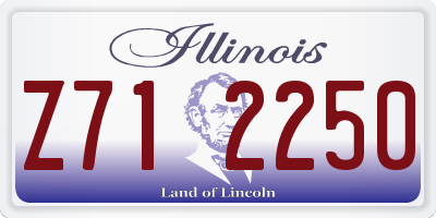 IL license plate Z712250