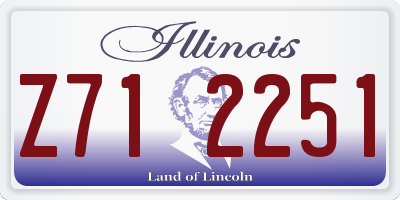 IL license plate Z712251