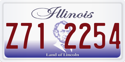 IL license plate Z712254