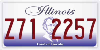 IL license plate Z712257