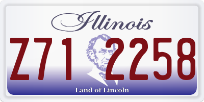 IL license plate Z712258