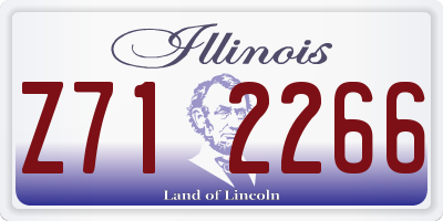 IL license plate Z712266
