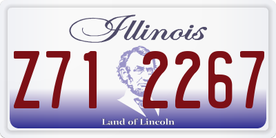 IL license plate Z712267