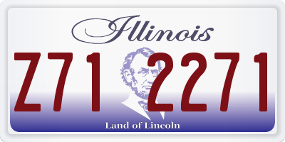 IL license plate Z712271