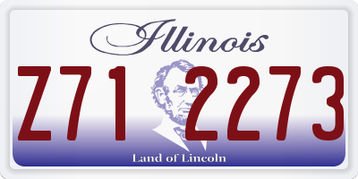 IL license plate Z712273