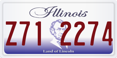 IL license plate Z712274