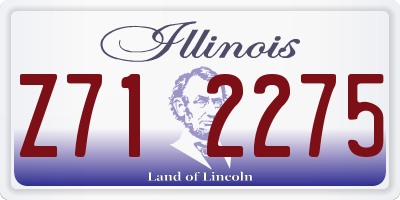 IL license plate Z712275