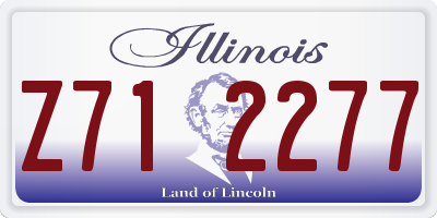 IL license plate Z712277
