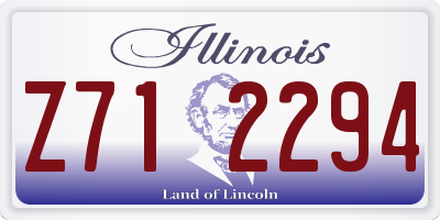 IL license plate Z712294