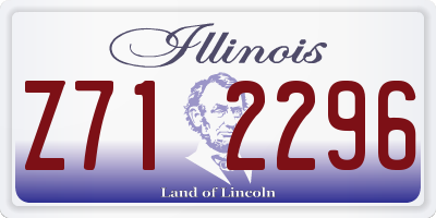IL license plate Z712296