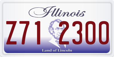 IL license plate Z712300