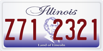 IL license plate Z712321
