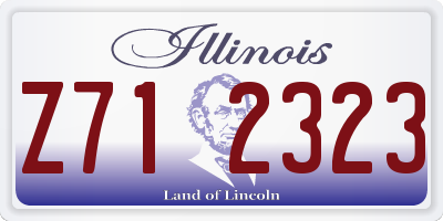 IL license plate Z712323